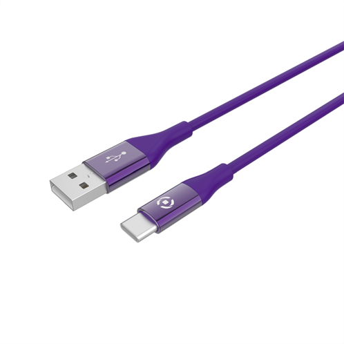 Celly Color Data Cable Extra Strong Usb Type-C 1.5m Purple