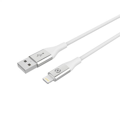 Celly Color Data Cable Extra Strong Lightning Usb 1.5m White
