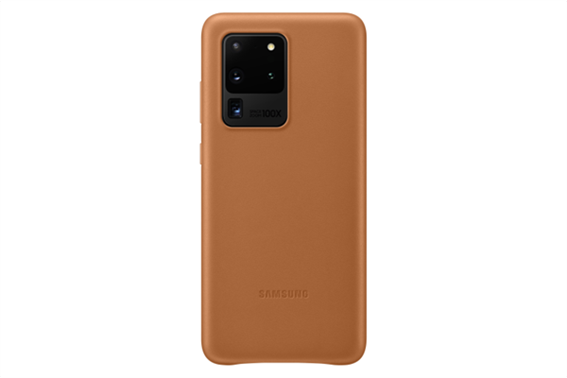 Samsung Leather Cover S20 Ultra Brown