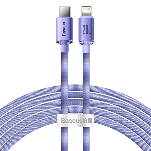 Baseus Crystal Shine Series Cable Type-C to Lightning 20W 2m Lilac