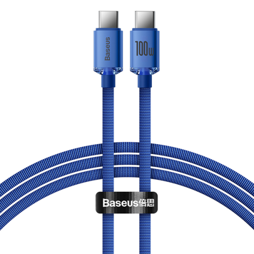 Baseus Crystal Shine Series PD Cable Type-C to Type-C 100W 1.2m Blue