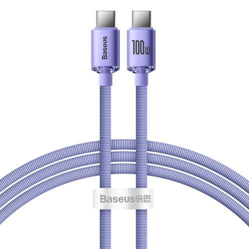 Baseus Crystal Shine Series PD Cable Type-C to Type-C 100W 1.2m Lilac