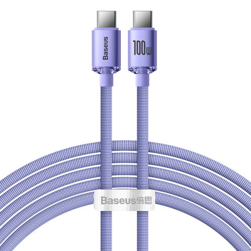 Baseus Crystal Shine Series PD Cable Type-C to Type-C 100W 2m Lilac