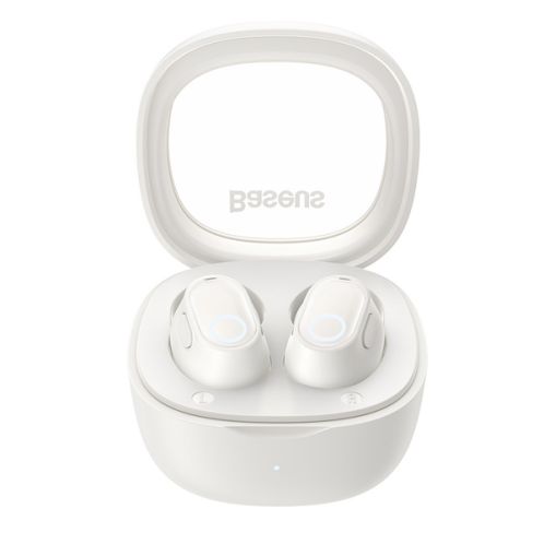 Baseus True Wireless Ασύρματα Ακουστικά με Θήκη Earbuds Bowie WM02 White-Creamy