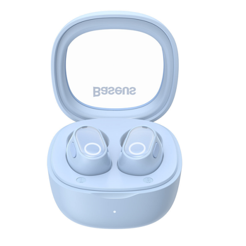 Baseus True Wireless Ασύρματα Ακουστικά με Θήκη Earbuds Bowie WM02 Blue