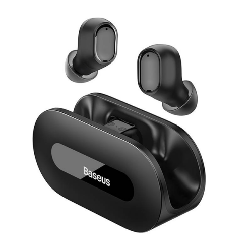 Baseus True Wireless Ακουστικά με Θήκη Φόρτισης Earbuds Bowie EZ10 Black