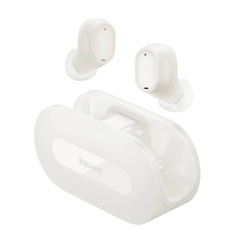 Baseus True Wireless Ακουστικά με Θήκη Φόρτισης Earbuds Bowie EZ10 White