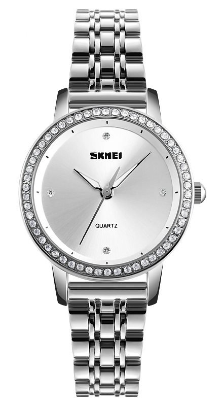 SKMEI γυναικείο ρολόι 1311SI με μεταλλικό μπρασελέ 31mm 3 ATM ασημί