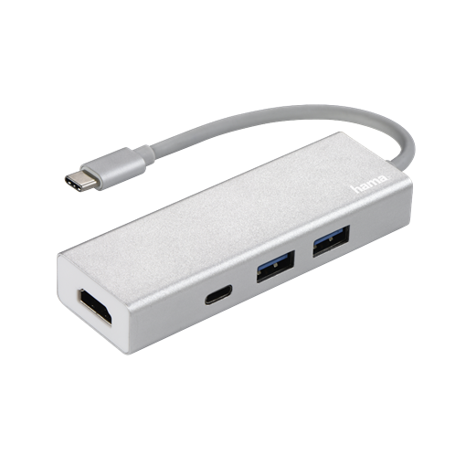 Hama USB-3.1 Type-C hub 1:3 "Aluminium" + HDMI ™