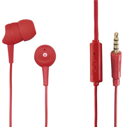Hama "Basic" In-Ear Ακουστικά, κόκκινα