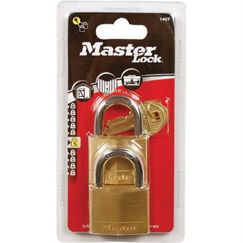 MasterLock Σετ 2 λουκέτα μπρούτζινα 40mm με ίδιο κλειδί