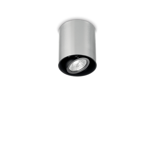 Ideal Lux Φωτιστικό οροφής - Πλαφονιέρα - Σποτ Μονόφωτο MOOD PL1 SMALL ROUND ALLUMINIO 140865