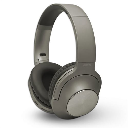 NOD Bluetooth over-ear ακουστικά με μικρόφωνο, σε γκρι χρώμα, PLAYLIST GREY
