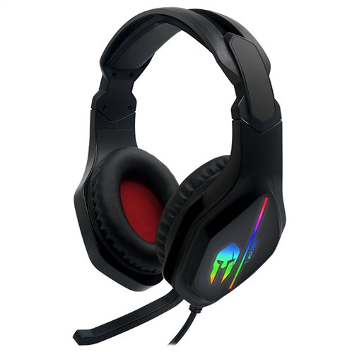 NOD Gaming headset με αναδιπλούμενο μικρόφωνο και rainbow RGB LED φωτισμό, IRON ΣOUND v2