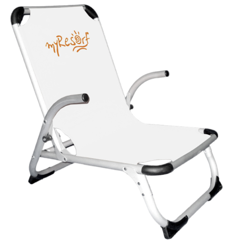 MyResort Καρέκλα Παραλίας Αλουμινίου Ψηλή Πλάτη, Λευκό