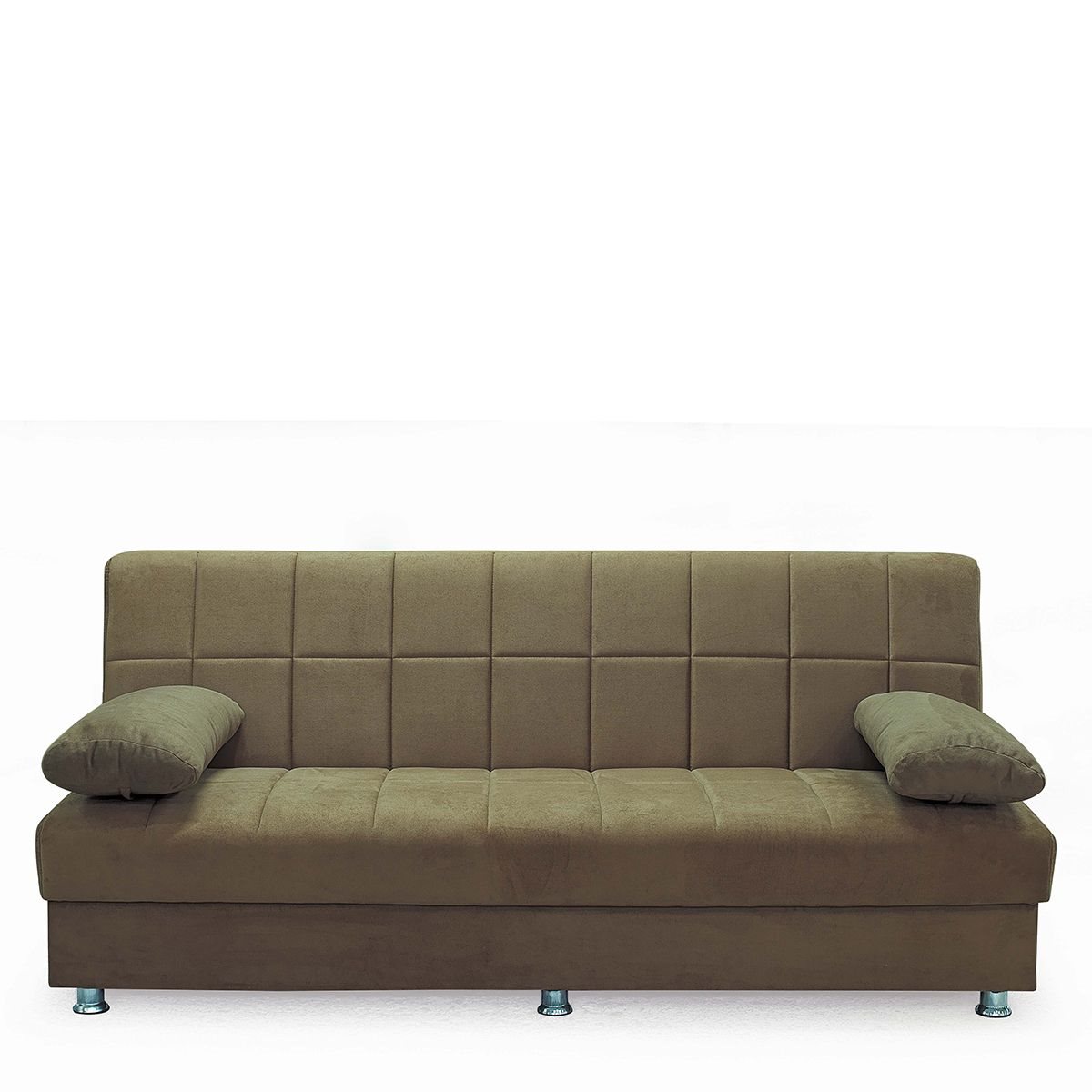 ArteLibre Καναπές Κρεβάτι Τριθέσιος Laura ΙΙ 190x75x80cm Καφέ