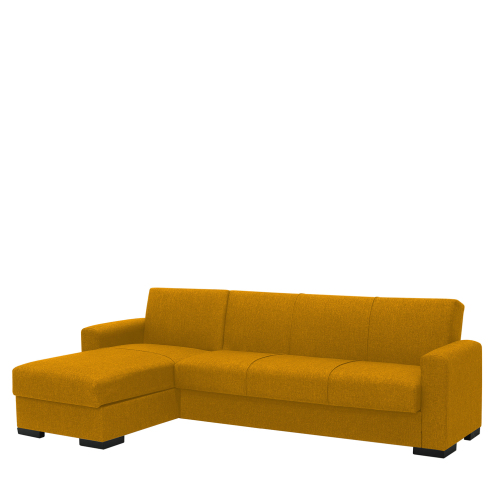 ARTELIBRE Καναπές Κρεβάτι Γωνιακός JOSE Μουσταρδί 270x165x84cm