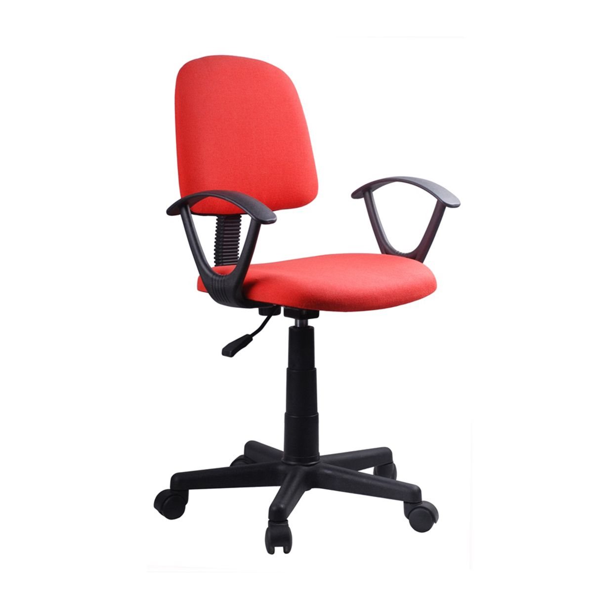 ArteLibre Καρέκλα Γραφείου ΔΑΦΝΗ Κόκκινο Ύφασμα 55x48x82-94cm