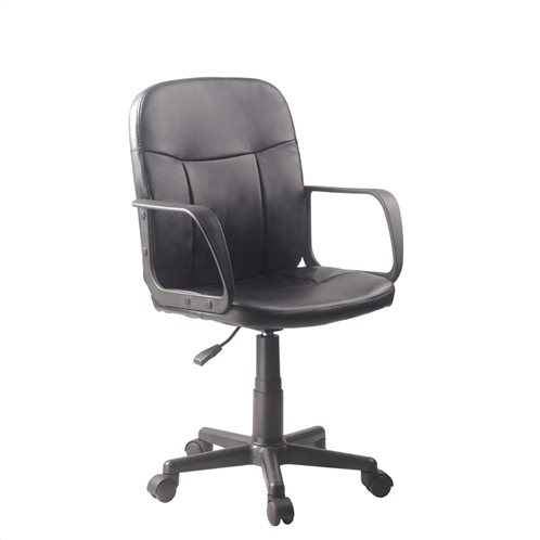 ArteLibre Καρέκλα Γραφείου ABA PVC 53x49x85-97cm Μαύρο