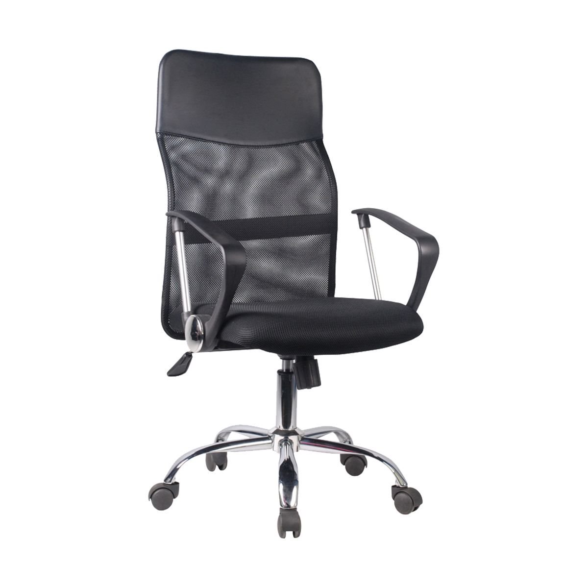 ArteLibre Καρέκλα Γραφείου Αγνώ PVC 58x60x105-115cm Μαύρο