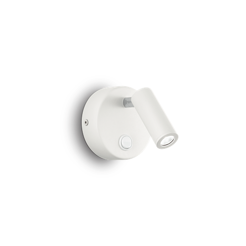 Ideal Lux Φωτιστικό Τοίχου - Απλίκα Μονόφωτο PAGE AP1 ROUND BIANCO 142586