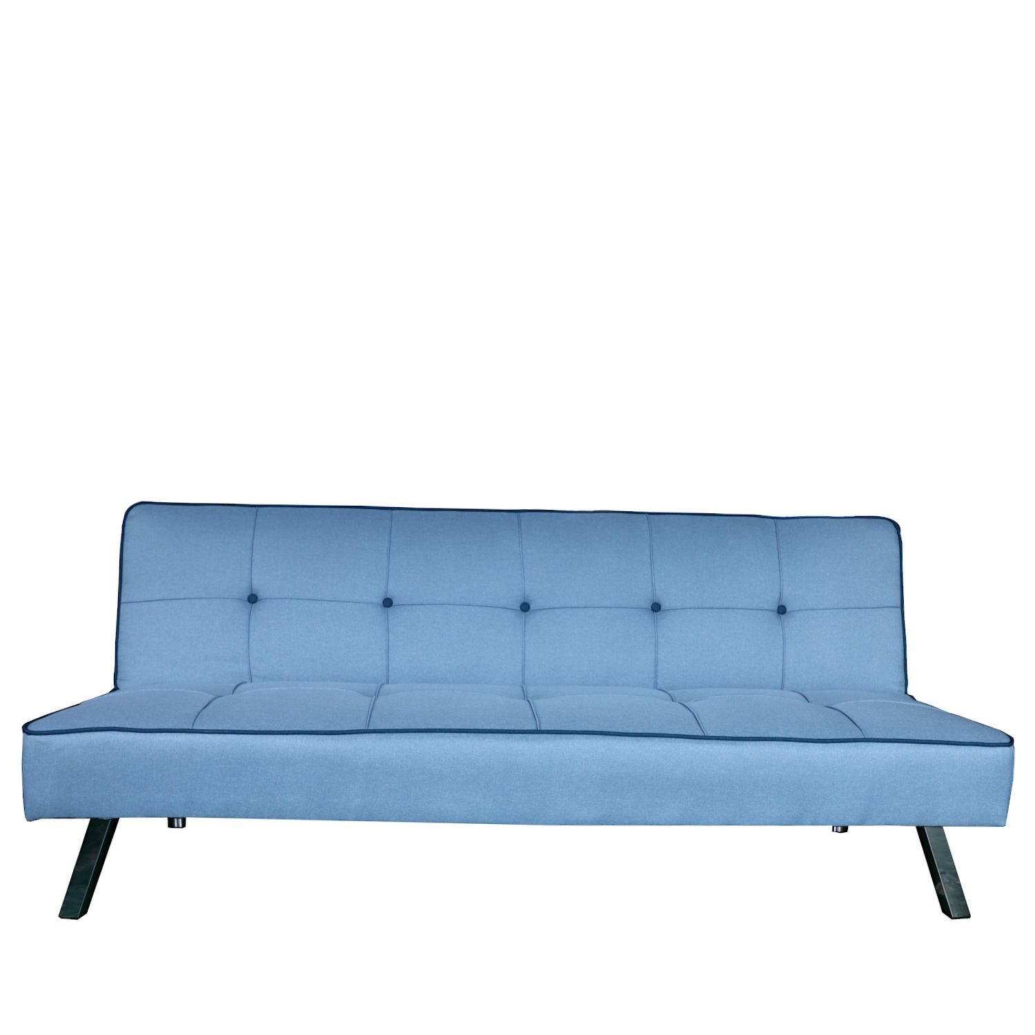 ArteLibre Καναπές Κρεβάτι Τριθέσιος Agrasso 175x83x74cm Μπλε
