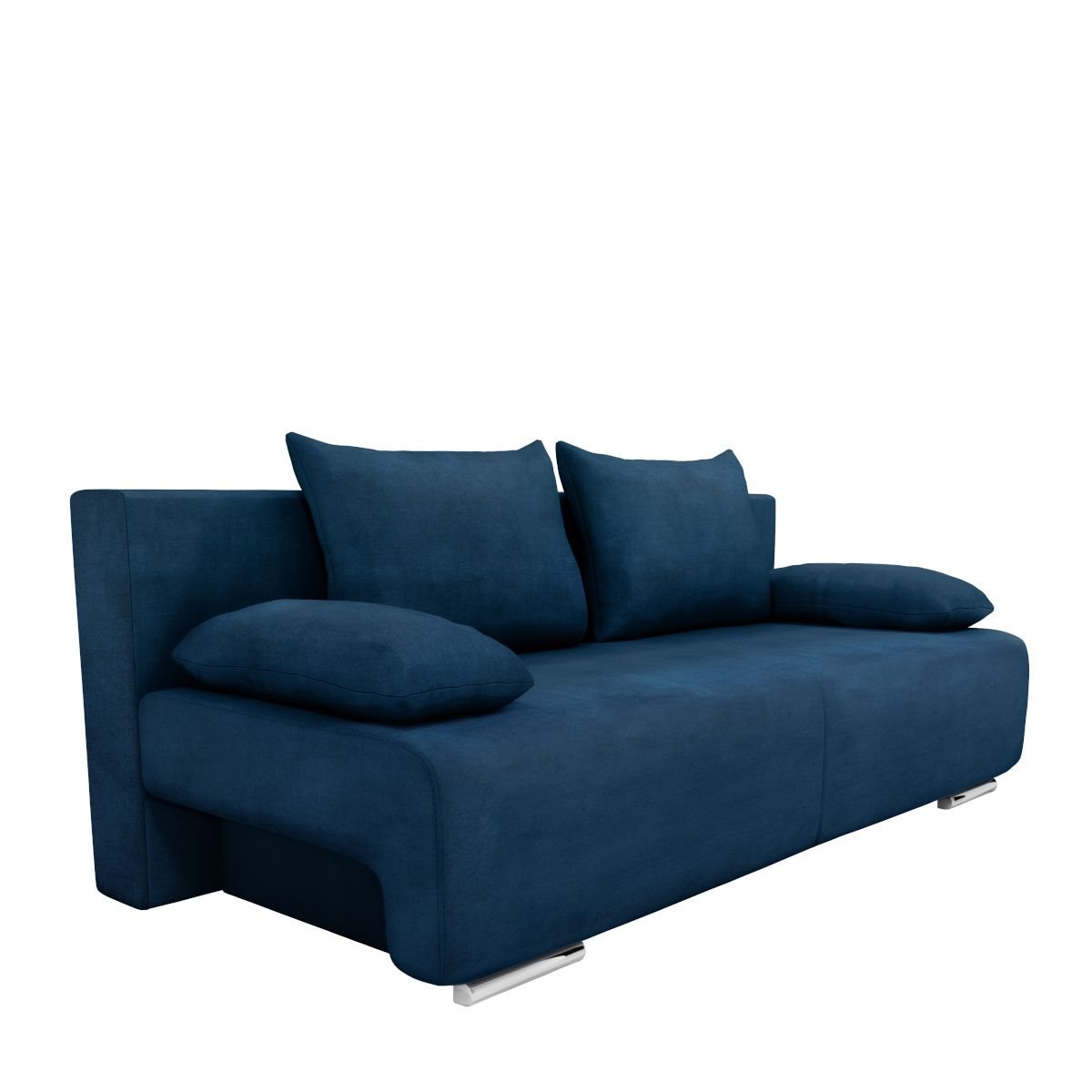 ArteLibre Καναπές Κρεβάτι Τριθέσιος Georgia 194x93x72cm Μπλε