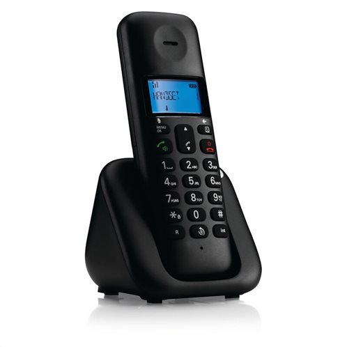 MOTOROLA T301 BLACK (ΕΛΛΗΝΙΚΟ ΜΕΝΟΥ) Ασύρματο τηλέφωνο με ανοιχτή ακρόαση