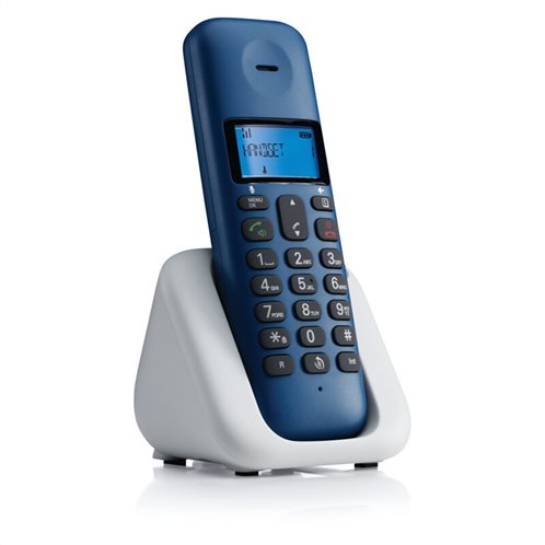 MOTOROLA T301 ROYAL BLUE (ΕΛΛΗΝΙΚΟ ΜΕΝΟΥ) Ασύρματο τηλέφωνο με ανοιχτή ακρόαση