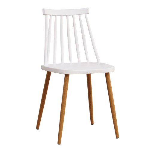 ArteLibre Καρέκλα Cugnet PP/Μέταλλο 42x46x80cm Λευκό