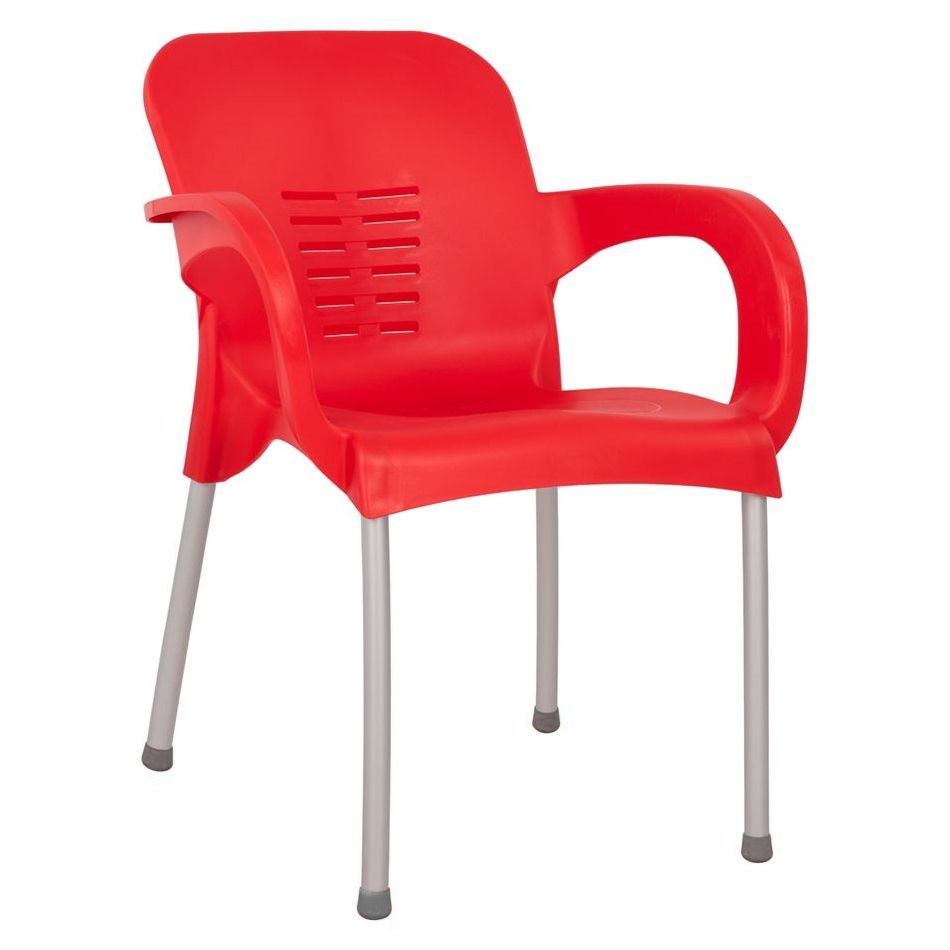 ArteLibre Καρέκλα Κήπου Eco Ανακυκλωμένο PP 60x50x80xcm Κόκκινο