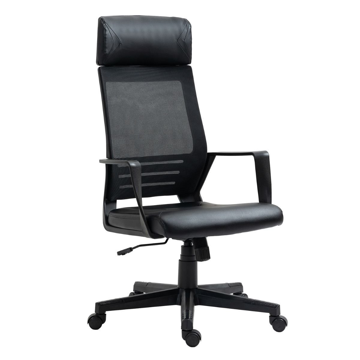 ArteLibre Καρέκλα Γραφείου Gaming Athy PVC/Mesh 62x52x115-120cm Μαύρο