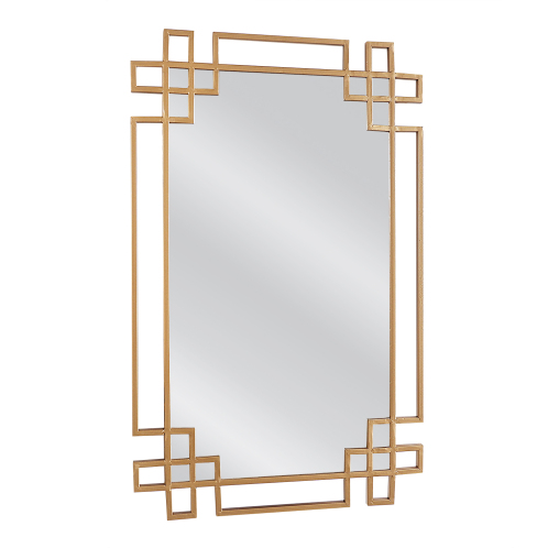 ARTELIBRE Καθρέπτης Τοίχου BELEN Χρυσό Μέταλλο/Γυαλί 80x1.5x50cm