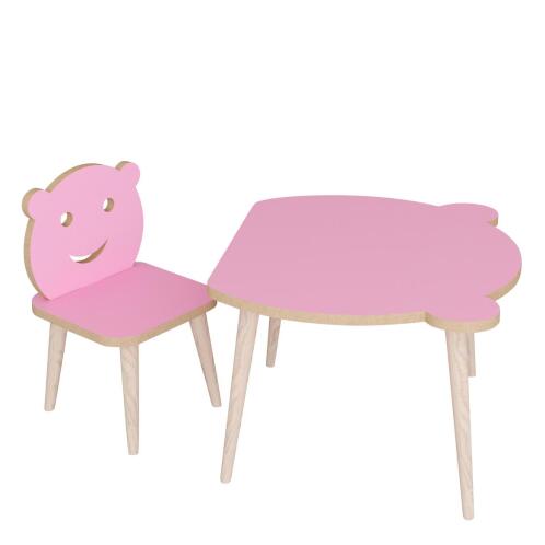ARTELIBRE Τραπεζάκι Παιδικό AMAHLE Με Κάθισμα Ροζ MDF/Ξύλο 46x50x42cm