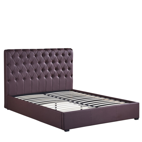 ARTELIBRE Κρεβάτι ARABIS Καφέ PU (Στρώμα 150x200cm)