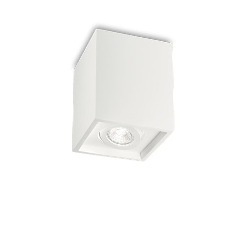 Ideal Lux Φωτιστικό οροφής - Πλαφονιέρα - Σποτ Μονόφωτο OAK PL1 SQUARE BIANCO 150468