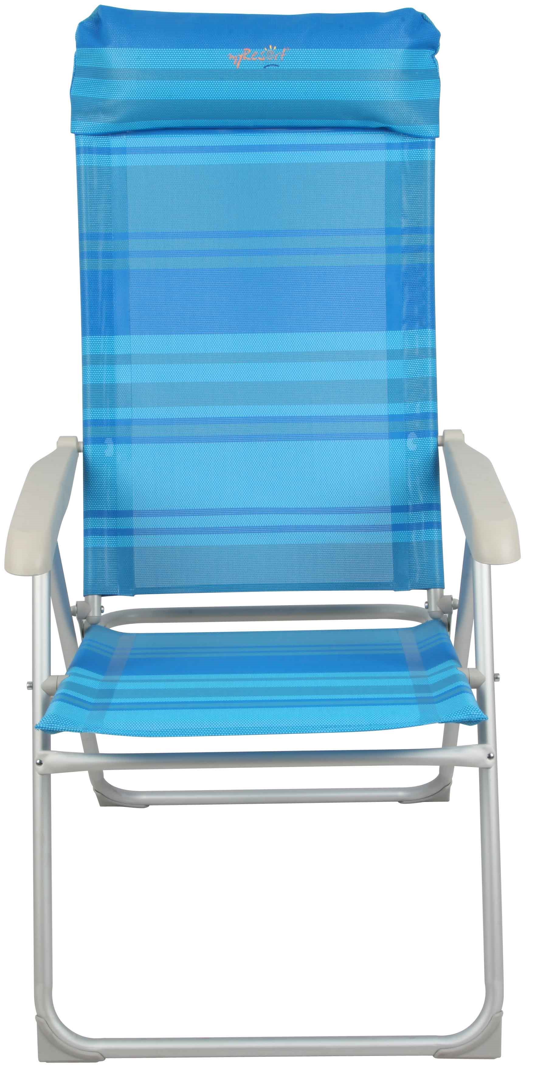 MyResort καρέκλα παραλίας αλουμινίου-μετάλλου γαλάζιο  text