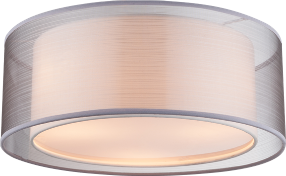 Globo Lighting Theo Πλαφονιέρα Οροφής Ασημί από Γυαλί 15190D Νίκελ Ματ τρίφωτο 3xE14