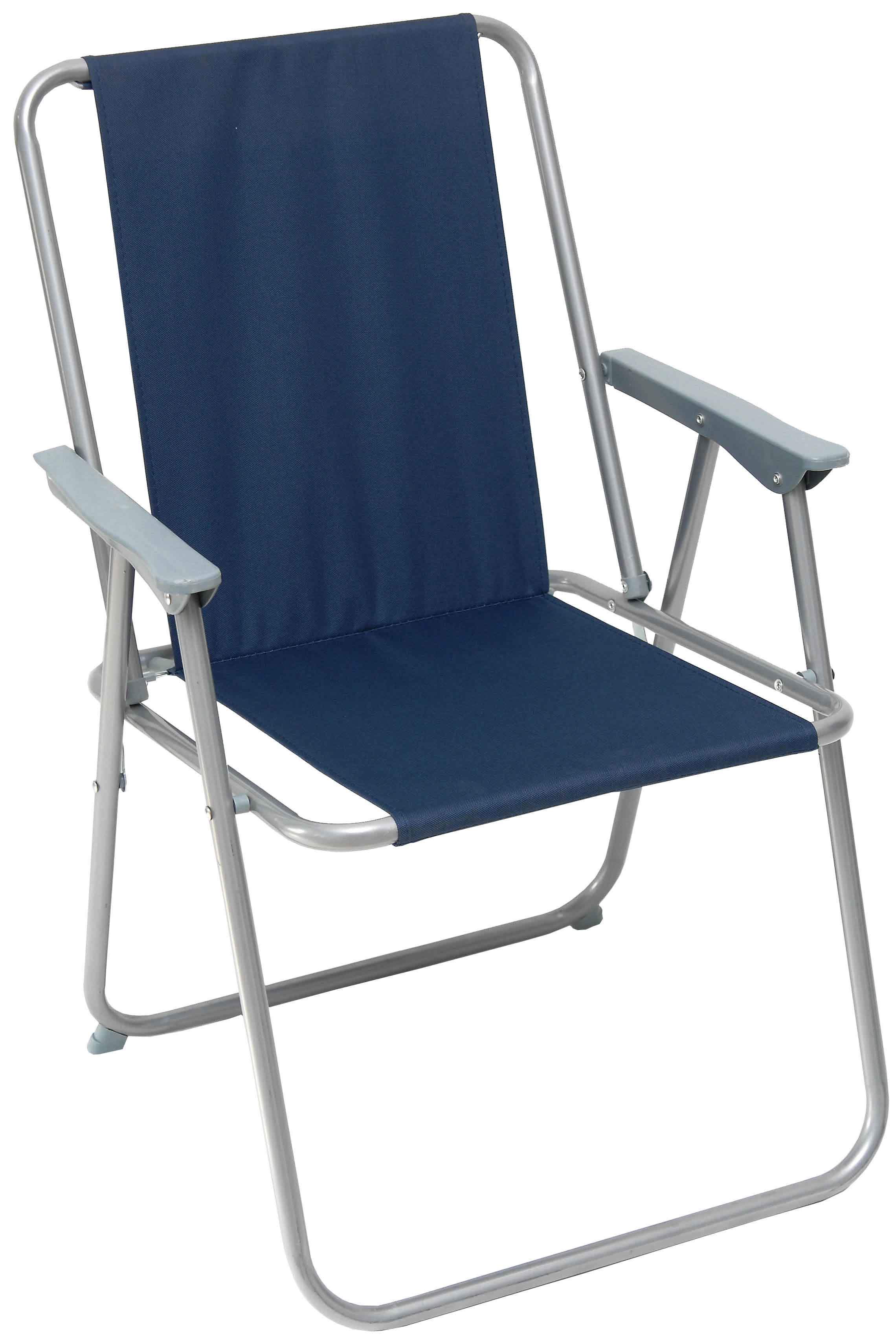 Campus καρέκλα παραλίας μεταλλική μπλε polyester