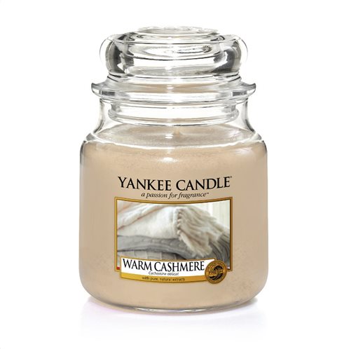 Yankee Candle Αρωματικό Κερί σε Γυάλινο Δοχείο Medium σειρά Warm Cashmere