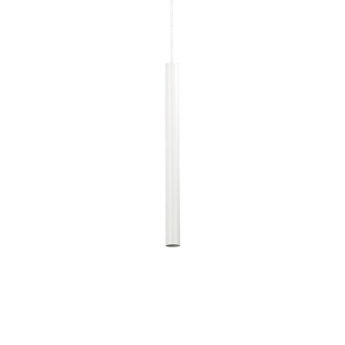 Ideal Lux Κρεμαστό Φωτιστικό Οροφής Μονόφωτο ULTRATHIN SP1 SMALL ROUND BIANCO 156682