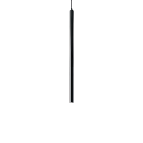 Ideal Lux Κρεμαστό Φωτιστικό Οροφής Μονόφωτο ULTRATHIN SP1 SMALL ROUND NERO 156699