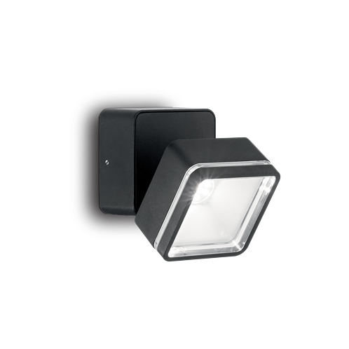 Ideal Lux Φωτιστικό Τοίχου - Απλίκα Πολύφωτο OMEGA SQUARE AP1 NERO 165370