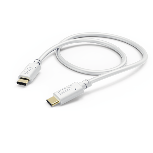 Hama Καλώδιο Φόρτισης / Δεδομένων, USB Type-C - USB Type-C, 1 m, Λευκό
