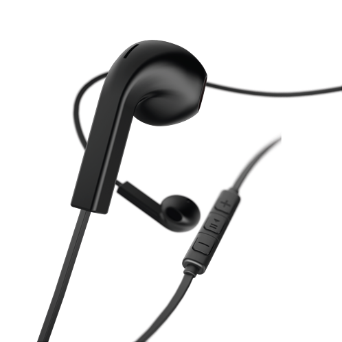 Hama "Advance” Ακουστικά, in-ear με επίπεδο καλώδιο , μάυρα