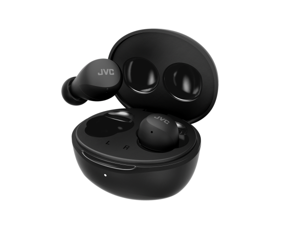 JVC Mini In-ear Bluetooth Handsfree Ακουστικά με Αντοχή στον Ιδρώτα και Θήκη Φόρτισης HAA6TBU Gumy Μαύρα