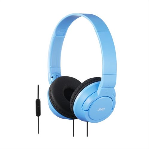 JVC on-ear Ακουστικά  Κεφαλής με μικρόφωνο HASR185A Γαλάζιο