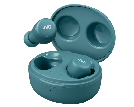 JVC Mini True Wireless Earbud / In-ear Bluetooth Handsfree Ακουστικά με Αντοχή στον Ιδρώτα και Θήκη Φόρτισης Gumy HA-A5T-ZN Πράσινο