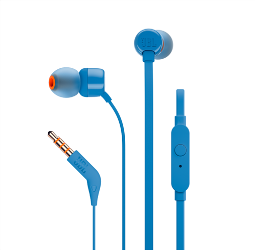 JBL In-Ear Ακουστικά T110 (Blue)