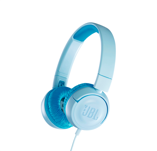 JBL JR300, On-Ear Headphones for Kids, Universal (Blue)
